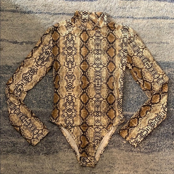 Snake Print Bodysuit - Picture 3 of 6